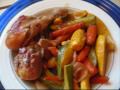 Cooking - orange chicken in white wine, no oil