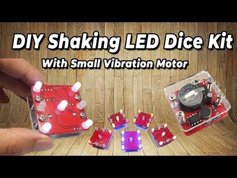 Assemble Geekcreit® DIY Shaking LED Dice Kit With Small Vibration Motor