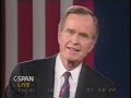 Clinton vs. Bush in 1992 Debate