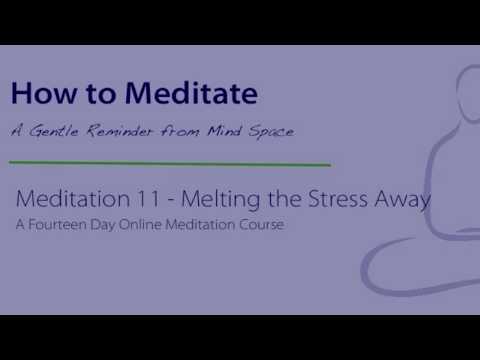 how to meditate stress away