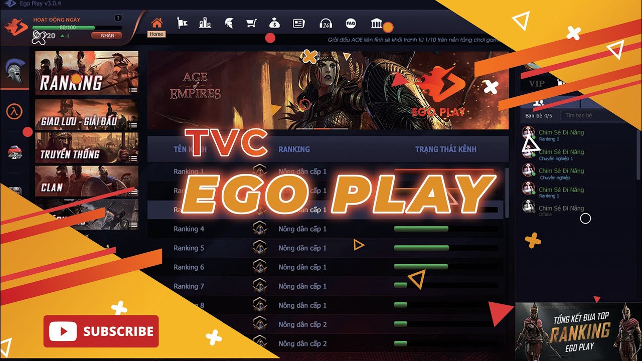 TVC Ego Play - Phần Mềm Cổng Game Trực Tuyến, Kết Nối Cộng Đồng Game Thủ