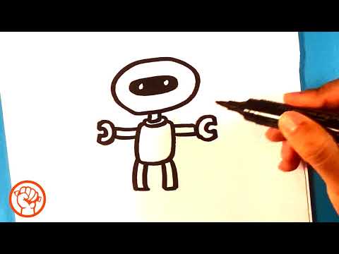 video-linktoworks-How to Draw a Robot - Easy Pictures to Draw