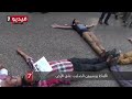 أقباط يرسمون الصليب على الأرض