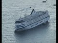 Sinking Cruise Ship - Santorini (Repost - new footage)