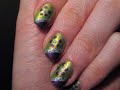 Purple Flower Nails