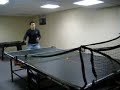 bryan vs the ping pong machine at the ng's.