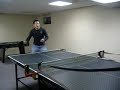 bryan vs the ping pong machine at the ng's.