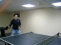 bryan vs the ping pong machine at the ng's.