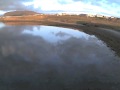 Flying over Reykjav&iacute;k Vi&eth;ey on trike in sunset - ICELAND