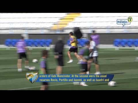 Jueves 28/04/11. Entrenamiento Estadio La Rosaleda