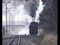Winterdampf im Harz 1989 im Bf. Stiege