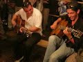 django reinhardt festival samois 2008: session with richard manetti and another gypsy-guitarrist at dupont guitars