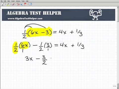 how to eliminate fractions in equations