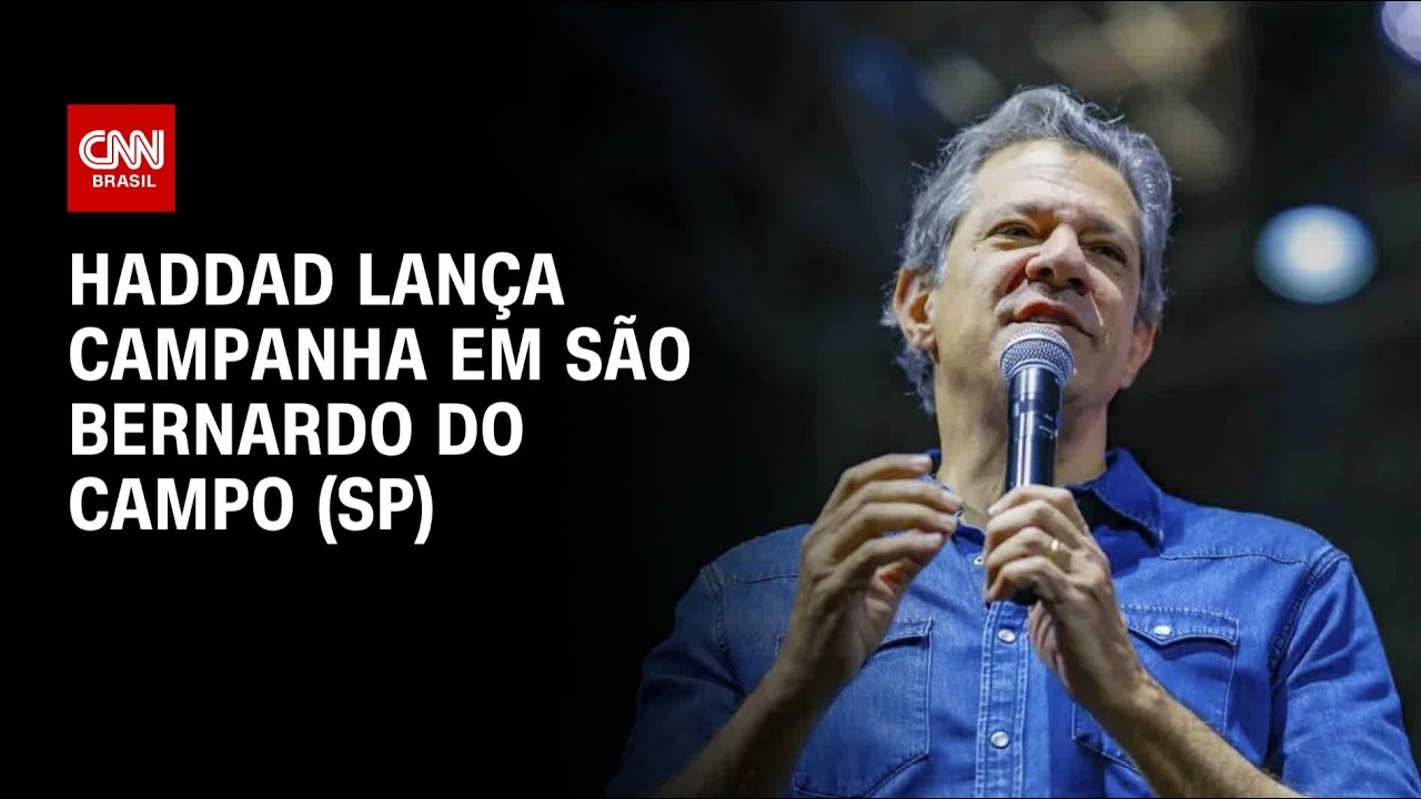 Haddad lança campanha em São Bernardo do Campo (SP) ao lado de Lula | AGORA CNN