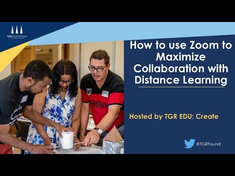 How to use ZOOM to maximize collaboration with distance learning