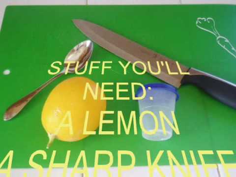 how to zest a lemon with a knife