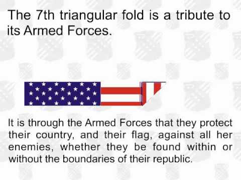 how to properly fold a flag