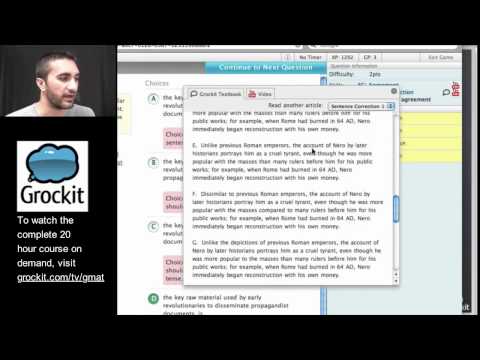 how to practice gmat sentence correction