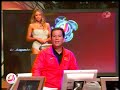 Vanesa en traje de baño pagando apuesta con Memo Schutz de Televisa deportes