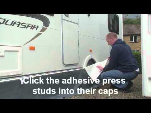 how to fit awning to caravan