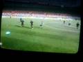 Fifa 08, guy gets hit in the sack