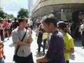 Flashmob Freeze in Queen Street Mall, Brisbane, Australia
