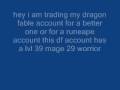 dragon fable account for sale