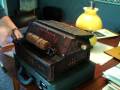 c. 1890, Gem Roller Organ,  & Roller cob, { Rock of ages } By Luke Kawecki