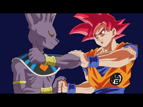 Dragon Ball Z Battle of 2 Gods - SSJ God Goku VS Bills/Beerus English Full Fight HD 1080p