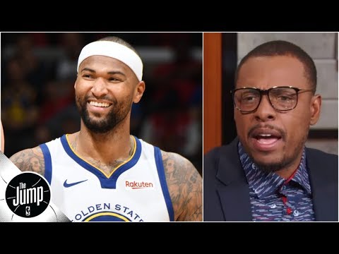 Video: Boogie Cousins gets an 'A-plus-plus' for his Warriors debut - Paul Pierce | The Jump