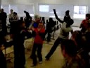 Nafsi Afrika Acrobats in Panevezys hearing disability school