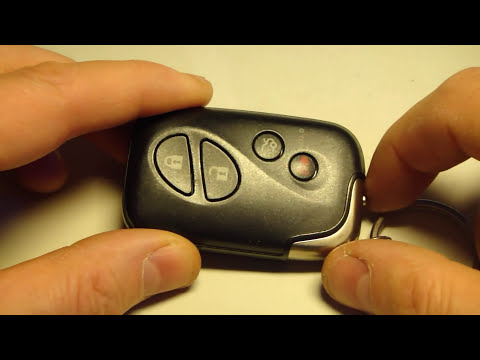 How to change battery Lexus LS keyless remote key. Years 2005-2012. FCC ID: HYQ14AAB