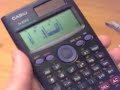 using the stats mode on the casio fx85es calculator to find the y-on-x linear regression line (with the product moment correlation coefficient thrown in)