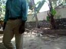 rakesh trying to do  martial arts