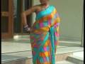 Multicolour Pure Georgette Saree with Blouse