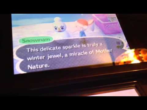 how to collect snowflakes animal crossing