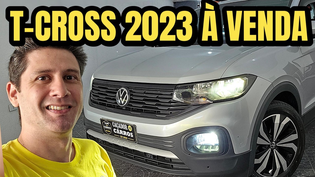 VW T-Cross 2023 - pintura original e recém revisado - À VENDA // Caçador de Carros
