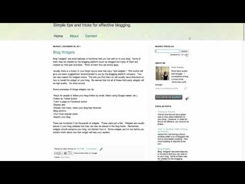 How to Add Gadgets/Widgets to Blogger