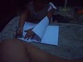 Ancine Sketching Her Hands On Paper Ancine Sketching Her Hands On Paper