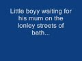 Little Boy Waiting for his mum on the lonley streets of bath Little Boy Waiting for his mum on the lonley streets of bath