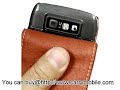 Carrymobile Leather Case for Nokia E71 - Flip Type (Red)