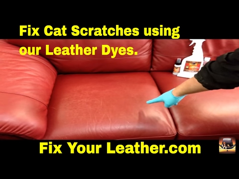 how to repair scratches on leather