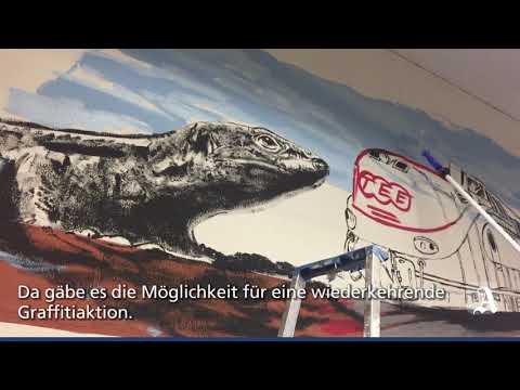 Neues Motiv im Mainz-Mombacher Tunnel