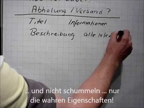 Kleinanzeigen online richtig gestalten und einstellen, ...