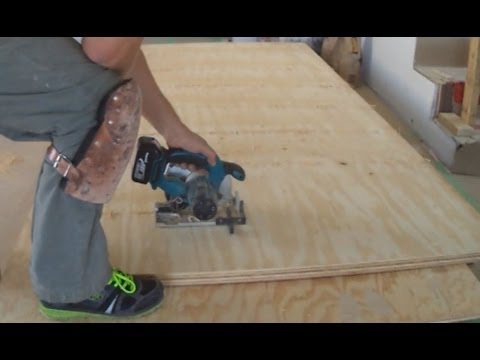 how to fasten plywood to a concrete floor