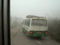 Thimphu Phuentsholing Road in fog
