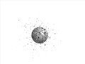 Sphere being ripped apart