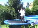 frontflip training on a trampoline to learn for powerisers