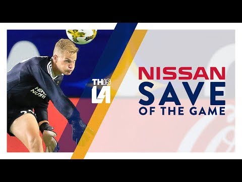 Video: Kempin makes a fingertip stop on Badji | Nissan Save of the Game
