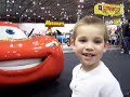 Brooks Seeing Lightning McQueen!